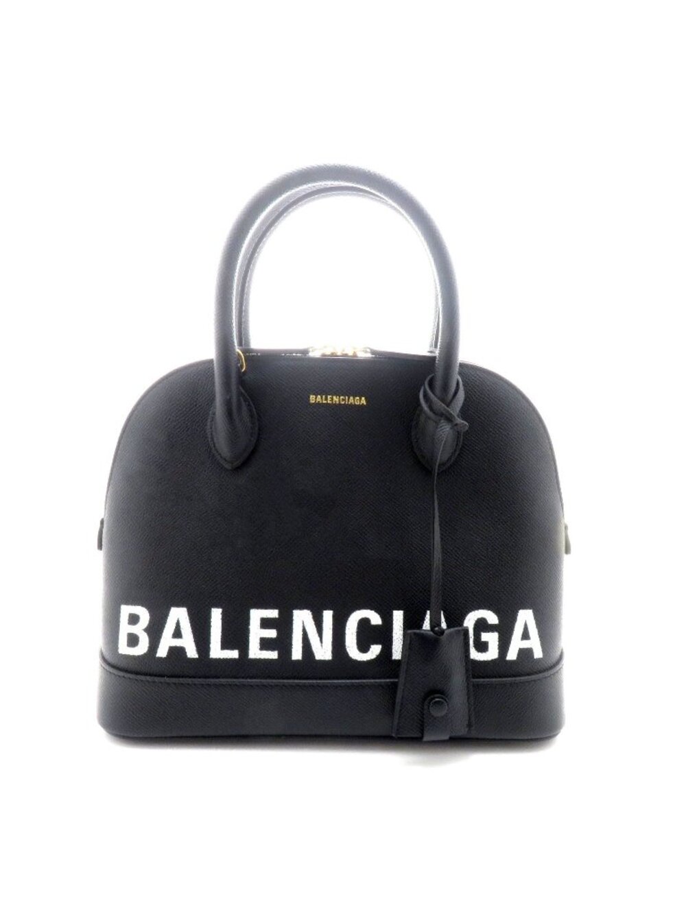 Balenciaga Virtop Handle S Black Leather Handbag